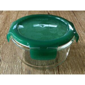 Lock n Lock Glass Food Storage Container Bowls - 6 Piece Set with Lids - Green